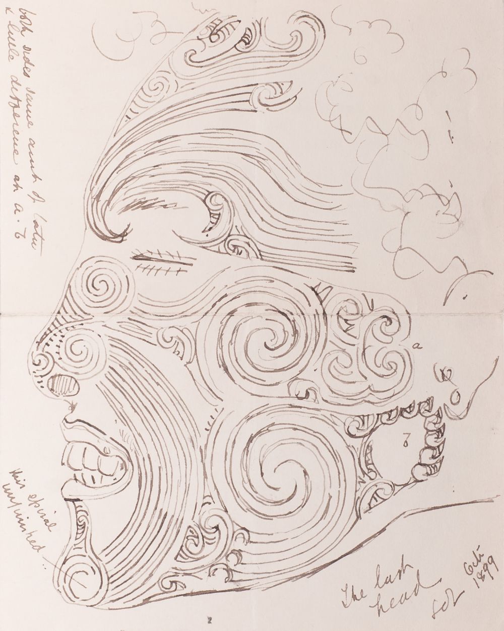 Horatio Gordon Robley - Kopf eines Maori Kopf eines Maori