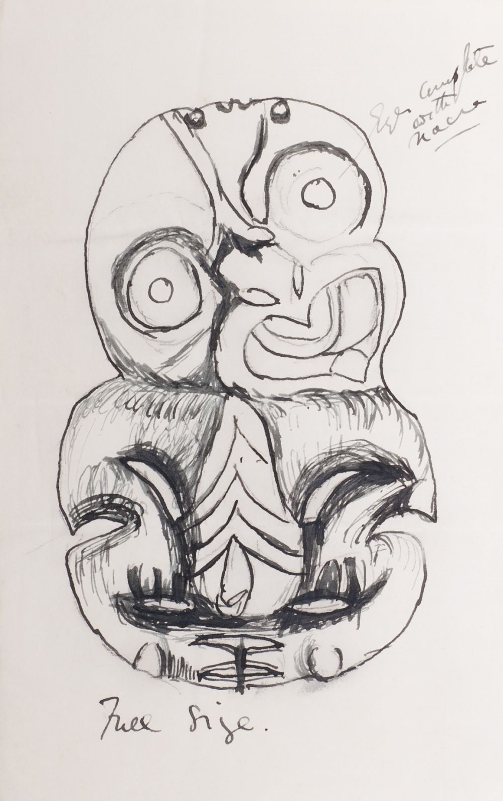 Horatio Gordon Robley - Maori Totem Maori Totem