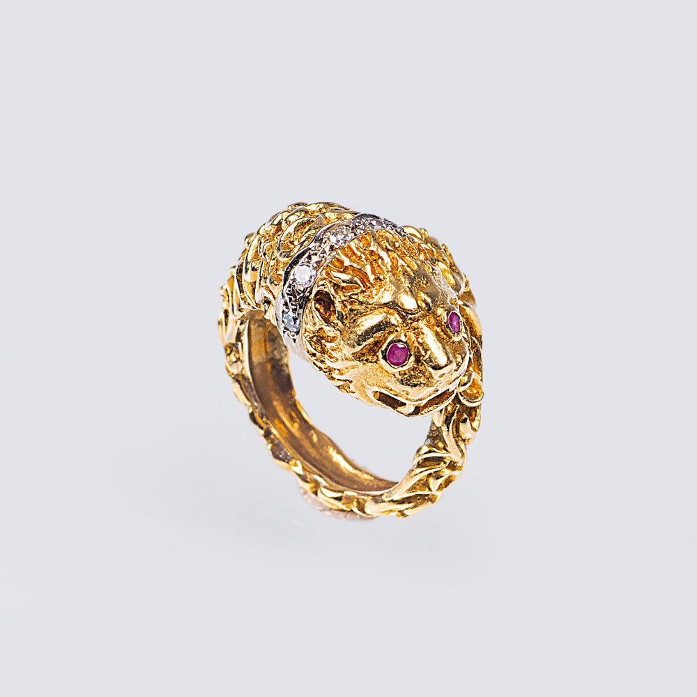 A Diamond Ring 'Lion'