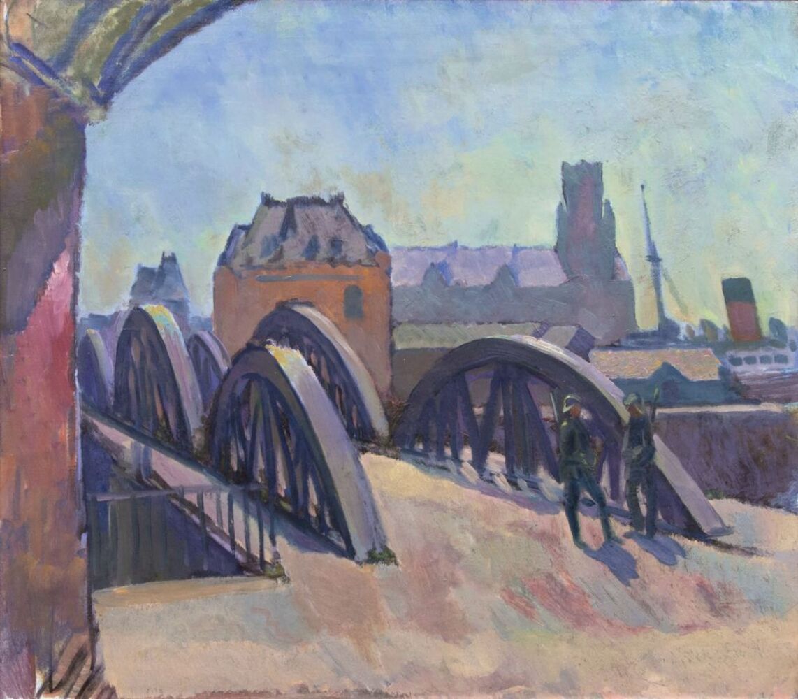 Paul Kayser - Bridge in Hamburg Bridge in Hamburg