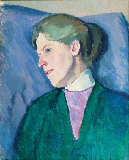 Portrait von Melanie Kayser, der Frau des Künstlers