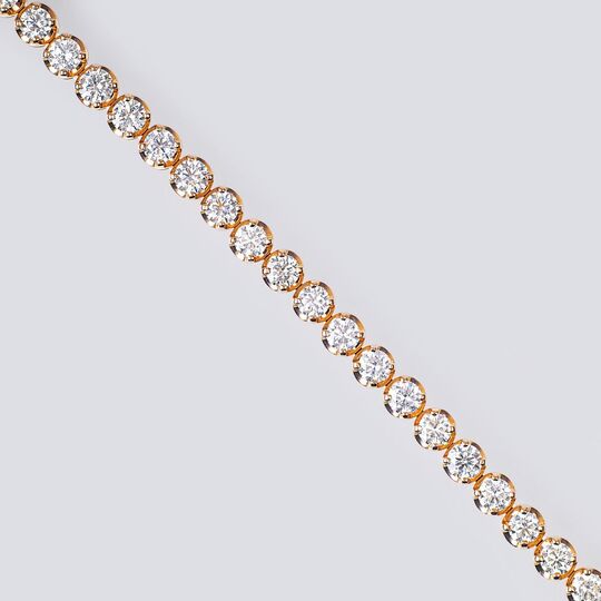 A Highcarat and Rare-White Diamond Bracelet