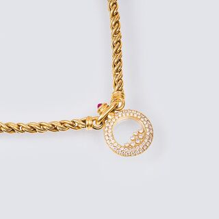 Necklace with Diamond Pendant 'Happy Diamonds'