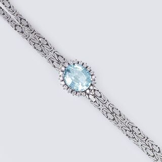 A Vintage Aquamarine Bracelet