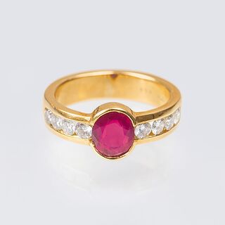 A Ruby Diamond Ring