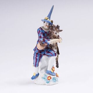 Harlequin with Goat