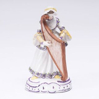 Dame mit Harfe