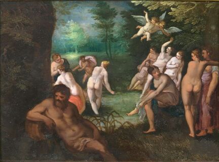 The Bath of Diana with Acteon
