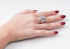 An Old Cut Diamond Ring - image 2
