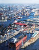 Panorama des Hamburger Hafens - Bild 1