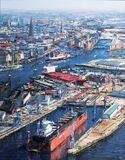 Panoramic View of the Port of Hamburg - image 1