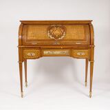 A large Empire Style Cylindrical Secretary