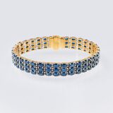 A Vintage Sapphire Diamond Bracelet - image 1