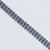 A Vintage Sapphire Diamond Bracelet - image 2