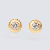 A Pair of Solitaire Earstuds - image 1