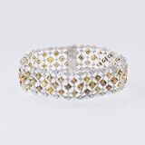 A Diamond Bracelet with Fancy and River - Rare White Diamonds - image 2