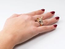 A Diamond Ring 'Deer' - image 2