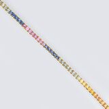 A Bracelet with multicoloured Sapphires - image 1