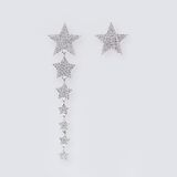 A Pair of Diamond Earrings 'Stars' - image 1