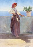 Woman on Capri - image 1