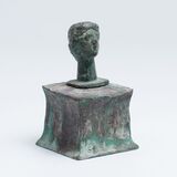 An antique Style Woman's Head on Pedestal - image 2