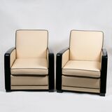 A Pair of Art-déco Club-Chairs