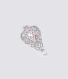 A fine Diamond Art-Nouveau Brooch with Baroque Pearls - image 2