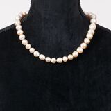 A Southsea Pearl Necklace with Diamond Clasp - image 2