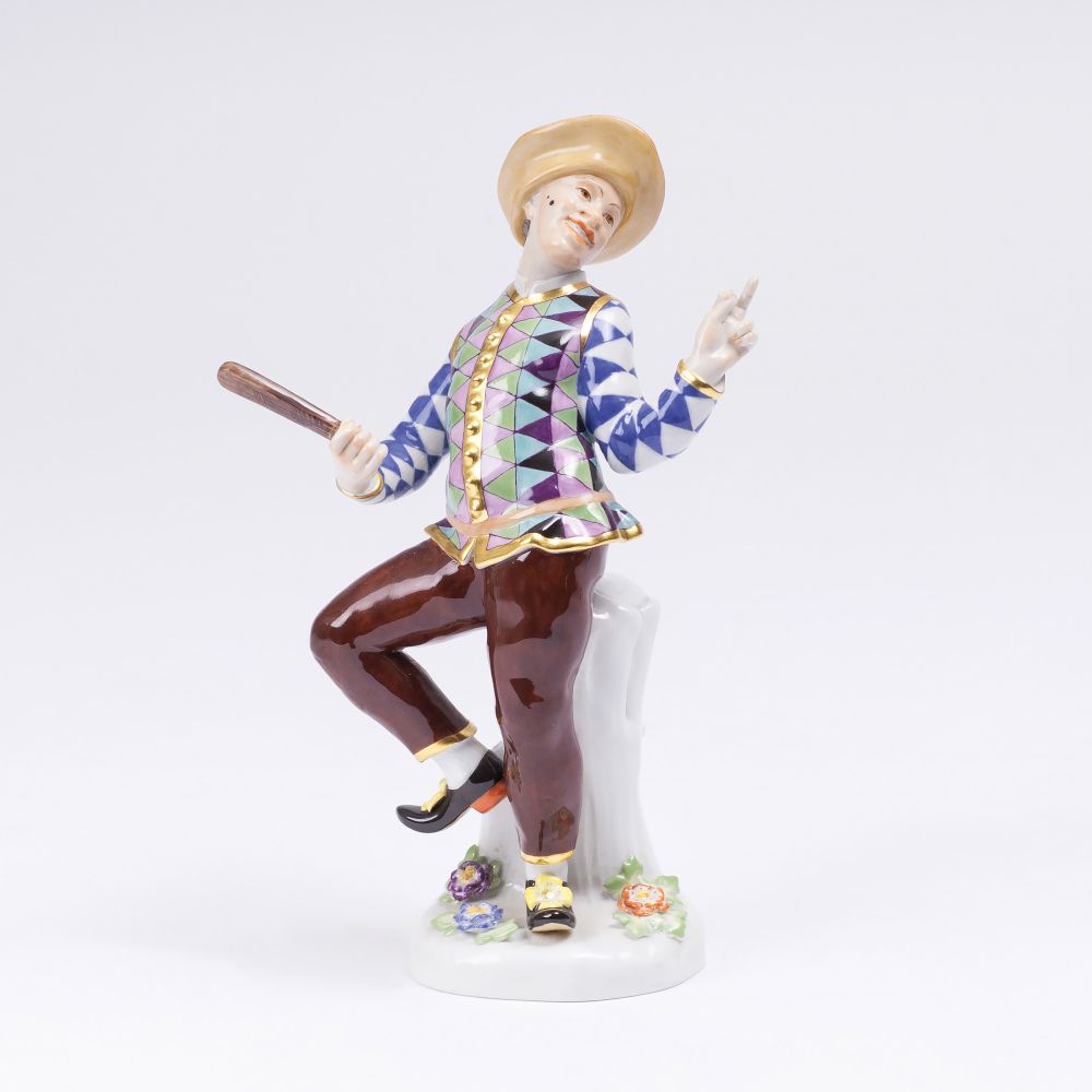 Figur 'Harlekin mit Pritsche'