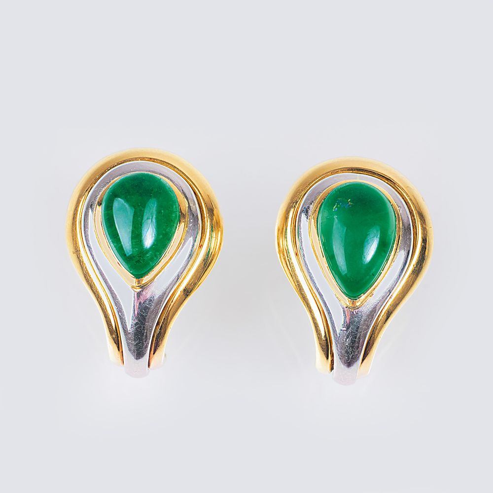 A Pair of Emerald Earrings