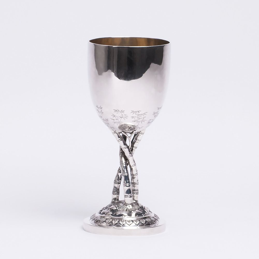 A Chinese Silver Goblet A Chinese Silver Goblet
