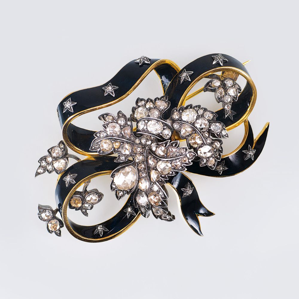 A Biedermeier Diamond Brooch - image 2