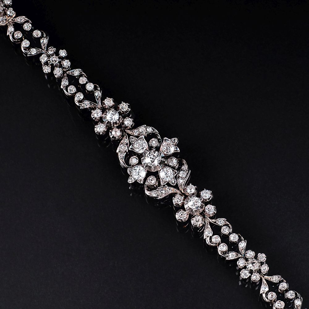 A Victorian Diamond Bracelet - image 2