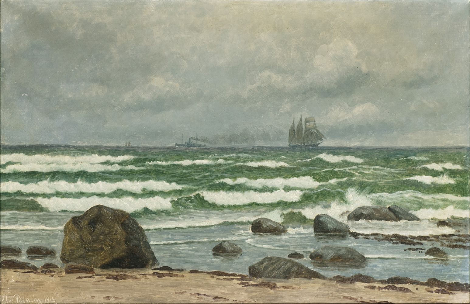 Christian Vigilius Blache - Begegnung auf See Begegnung auf See