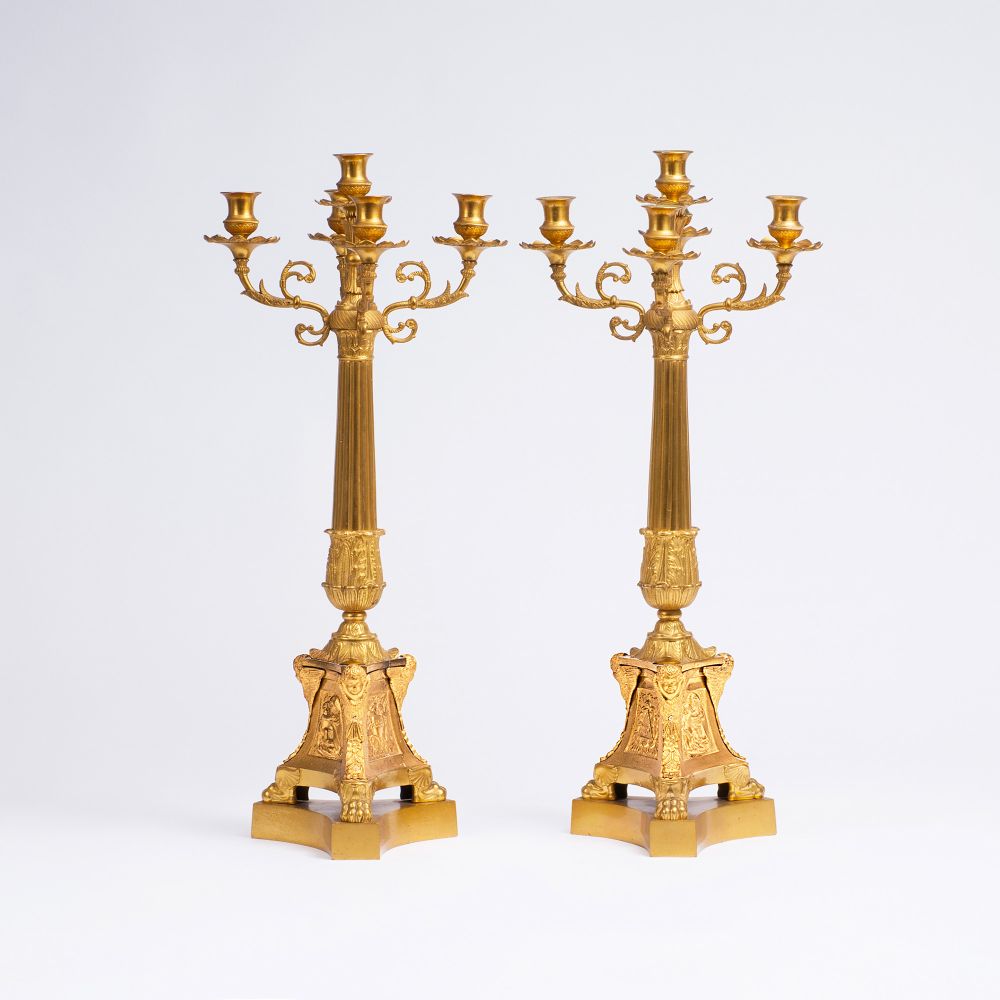 A Pair of Napoleon III Candelabras