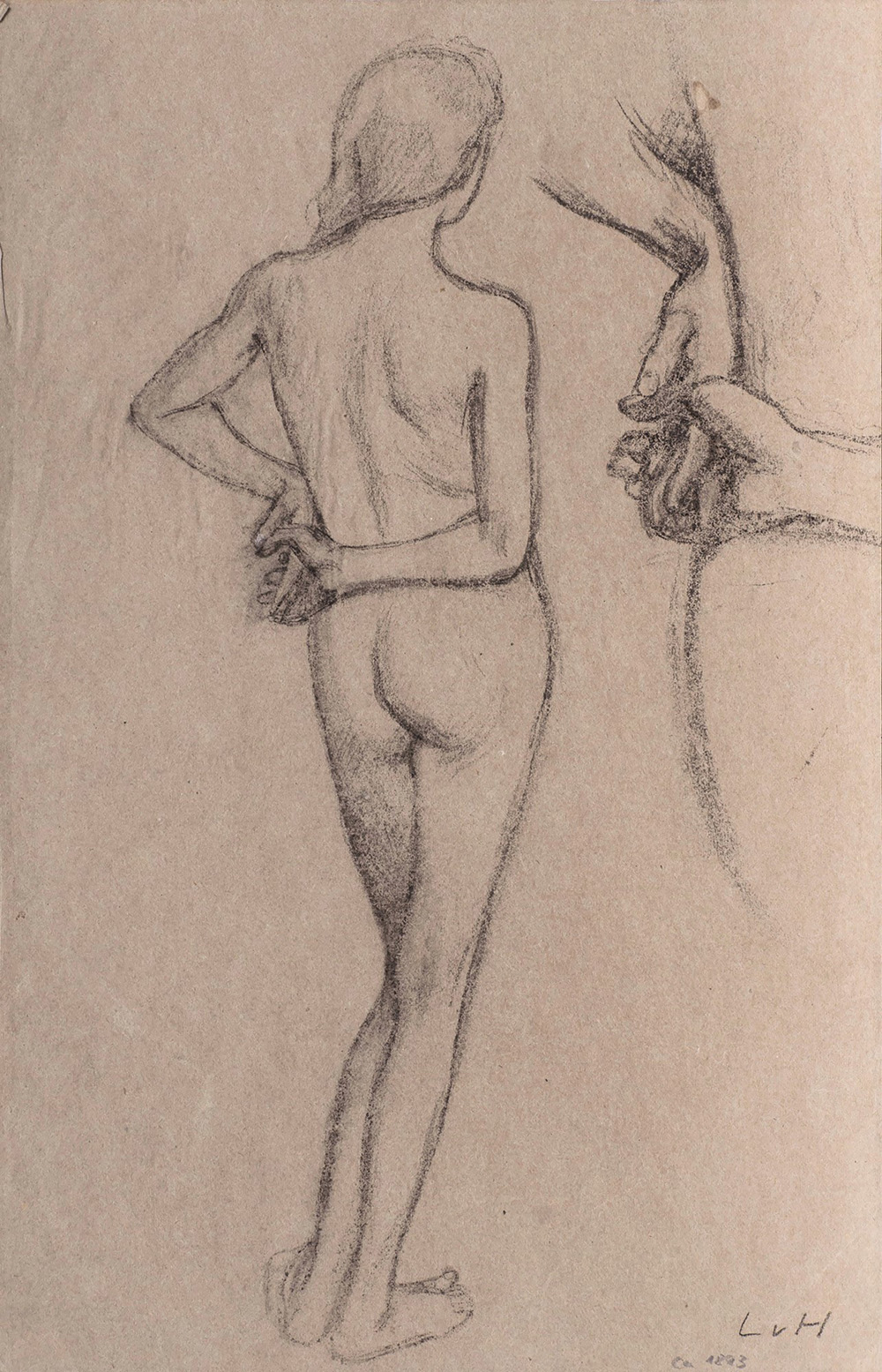 Ludwig von Hofmann - Standung Nude Standung Nude