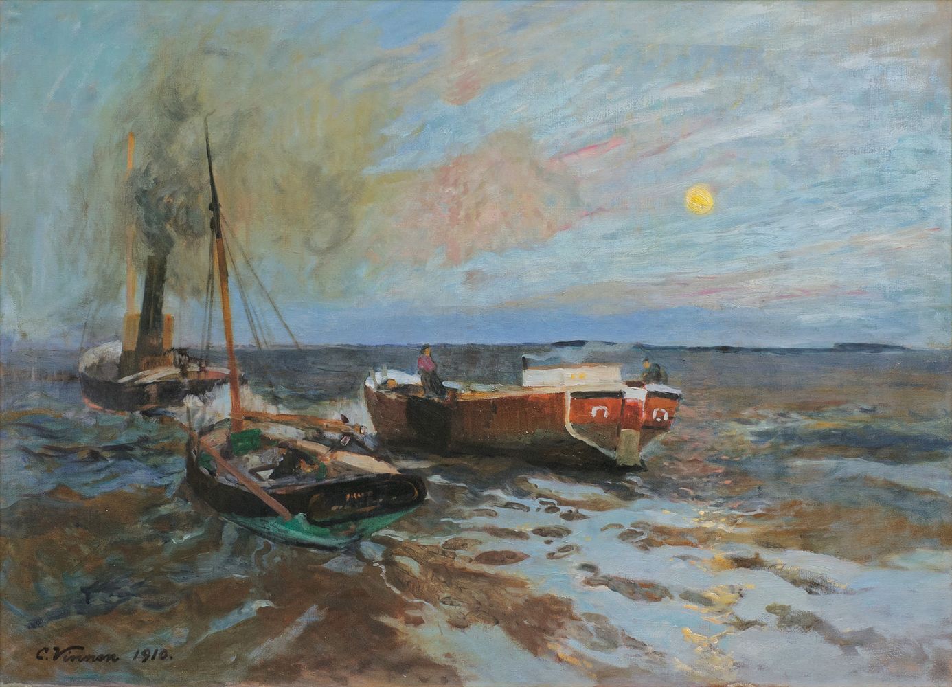 Carl Vinnen - Auf See im Mondlicht Auf See im Mondlicht