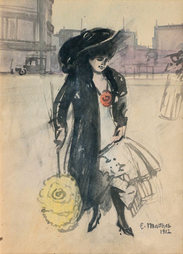 Ernst Matthes - Elegant Berlin Lady Elegant Berlin Lady