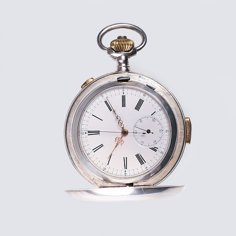 A Savonette Pocket Watch Chronograph with Minute Repeater on Necklace