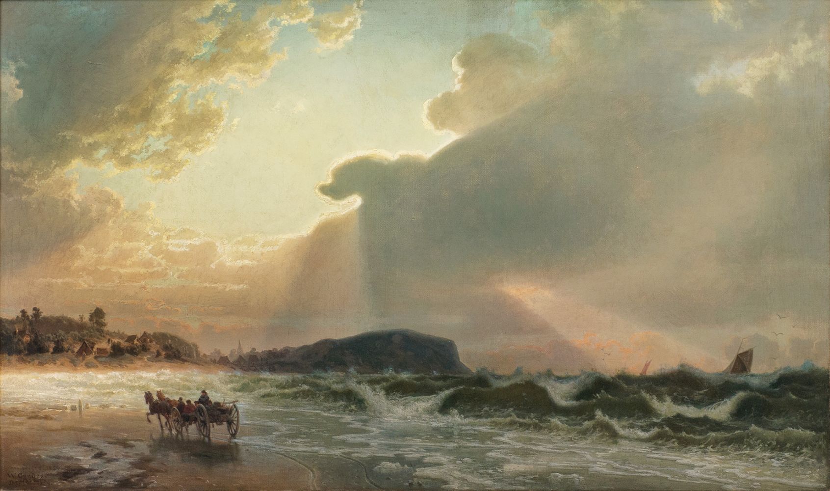 Johann Wilhelm Cordes - Die Sonne bricht durch Die Sonne bricht durch