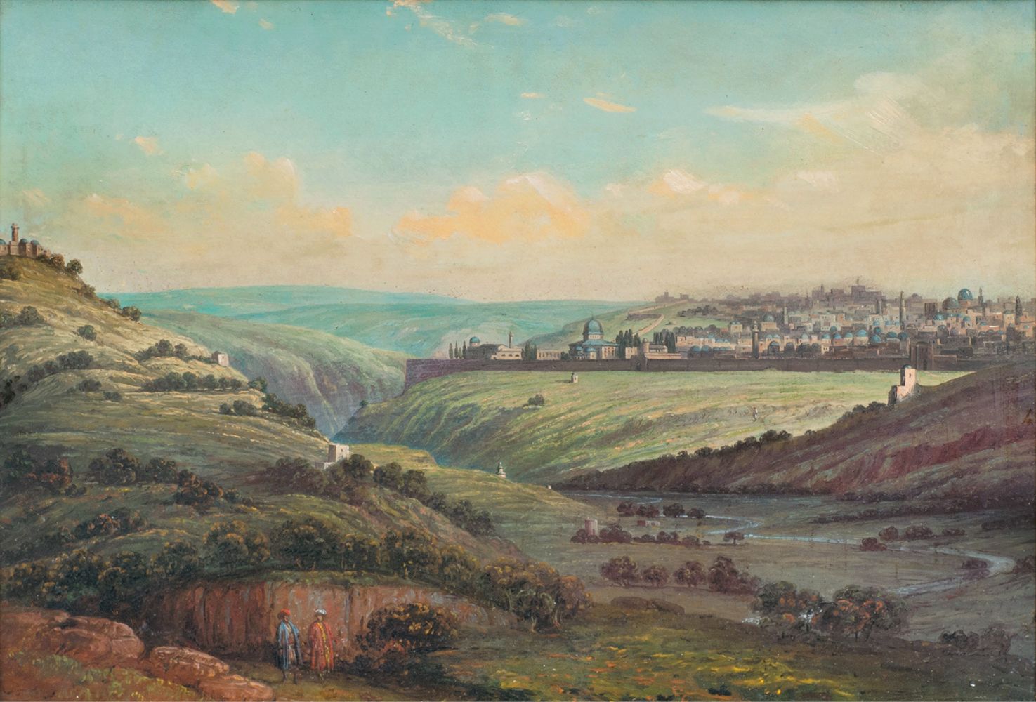 Edward Lear, zugeschr. - View onto Jerusalem from the Mount of Olilves View onto Jerusalem from the Mount of Olilves
