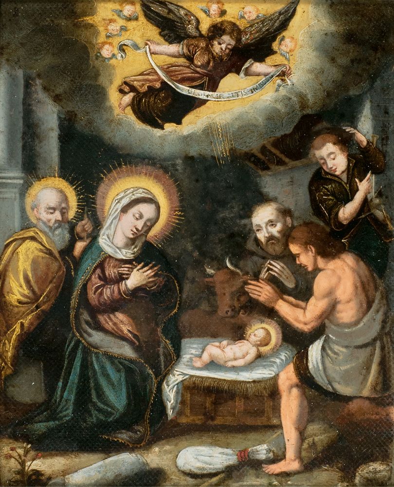 Italienischer Meister, tätig um 1600 - Adoration of the Shepherds Adoration of the Shepherds