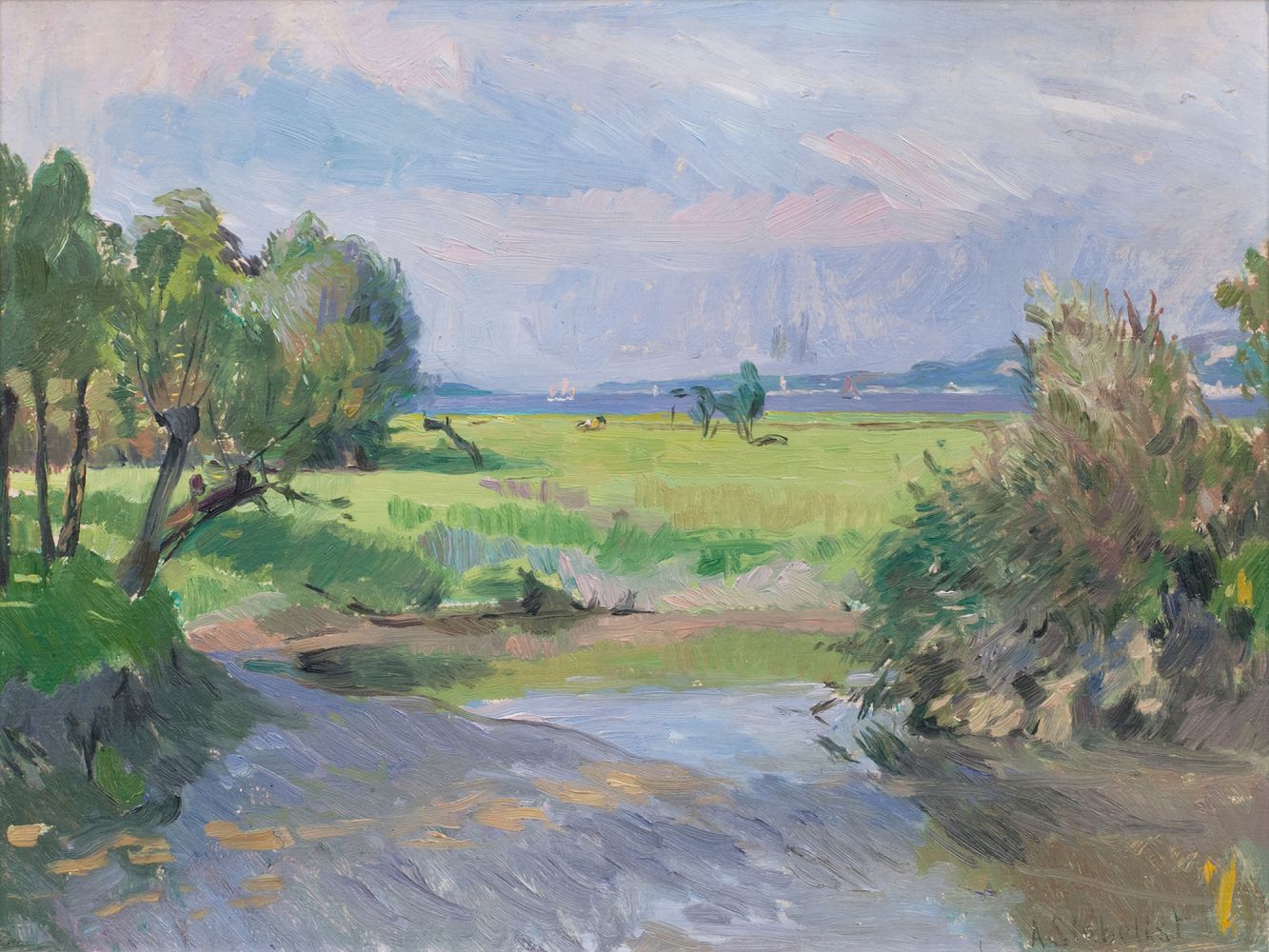 Landschaft am Fluß