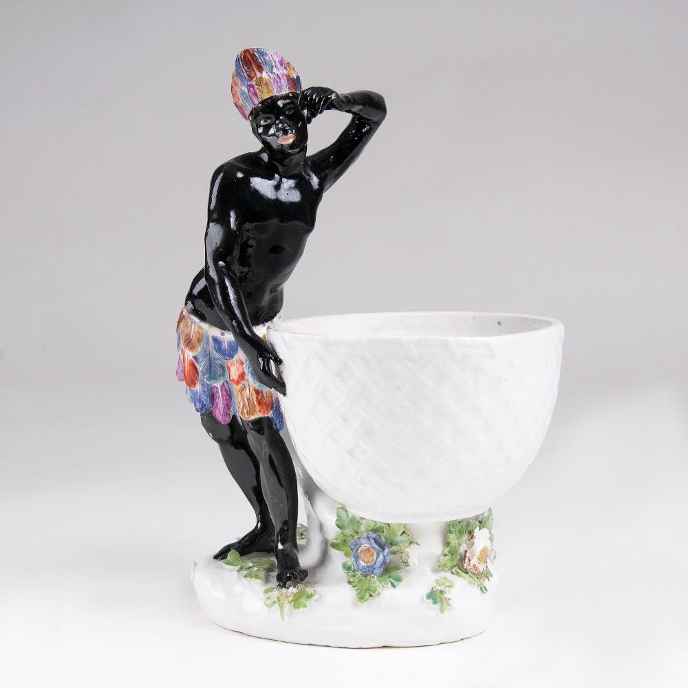 A Condiment Bowl with Blackamoor