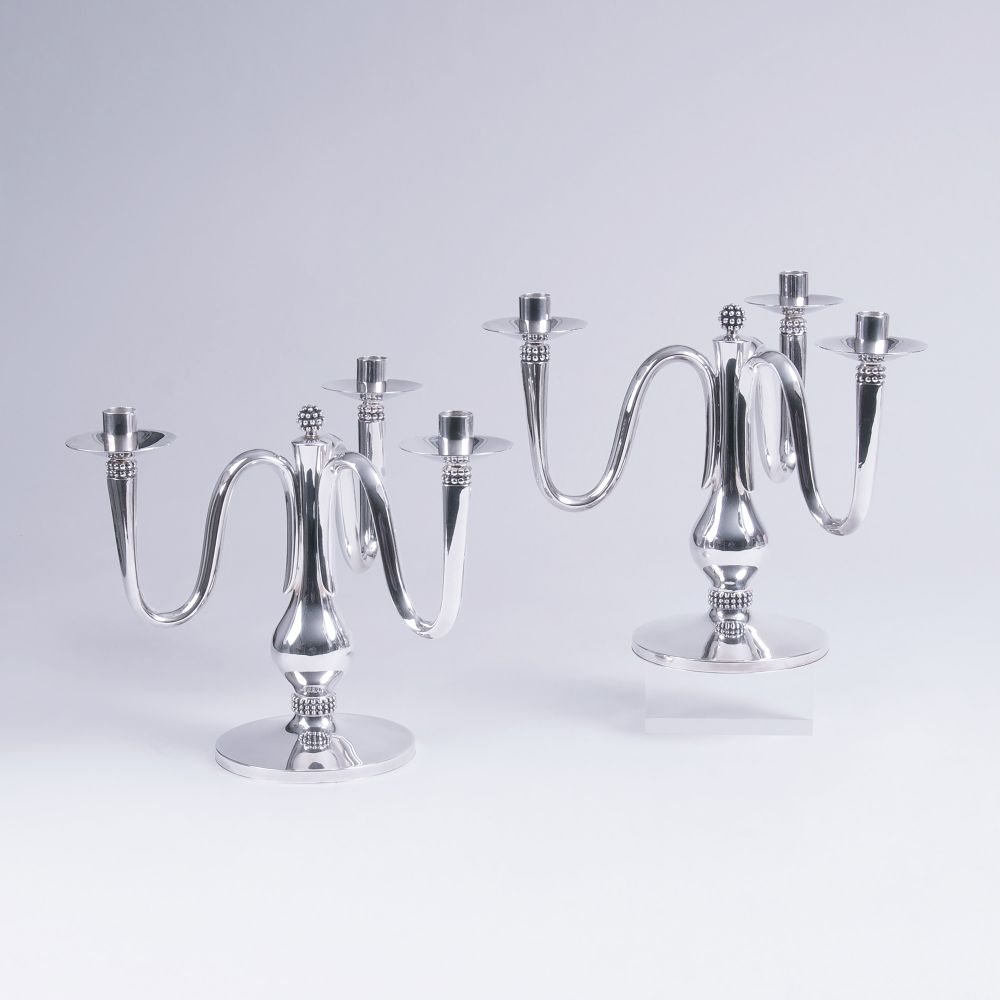 A Pair of Art-déco Candelabra