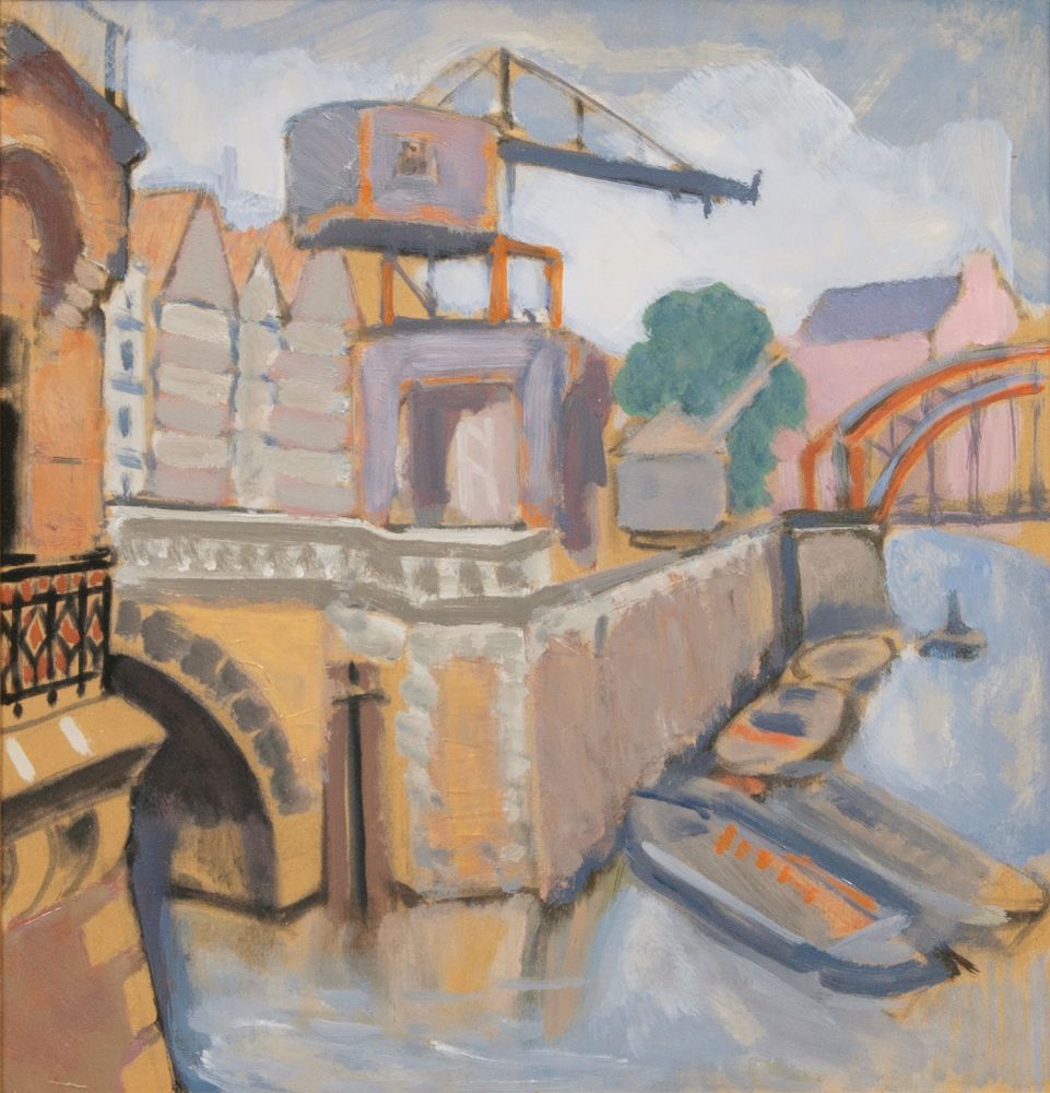 Speicherstadt mit Kran