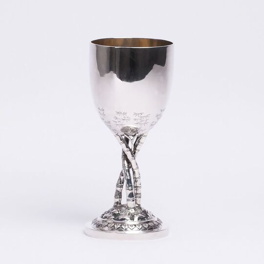 A Chinese Silver Goblet