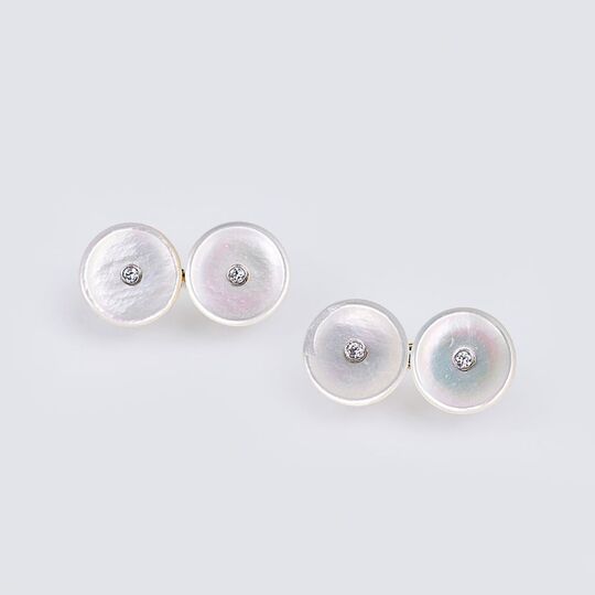 A Pair of Mother-of-Pearl Cufflinks