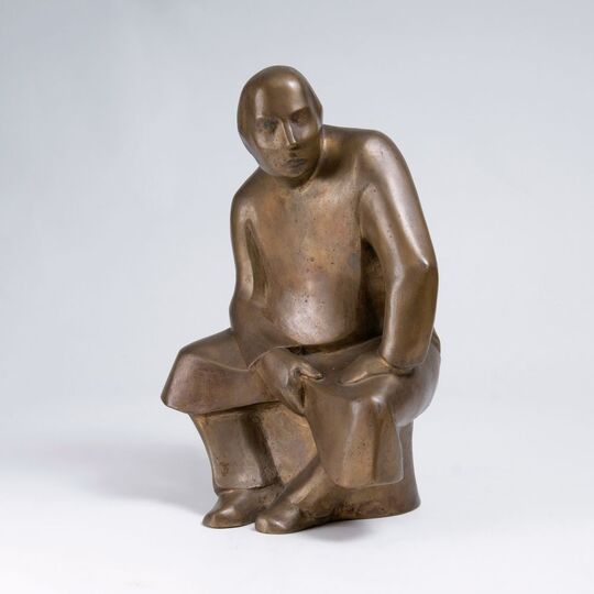 A Seated Man, His Right Arm Resting