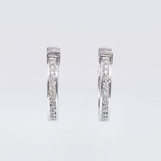 A Pair of Diamond Earrings